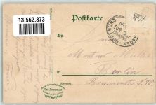 58313 W5804 Herdecke , Ruhr 1909 Lithographie Gasthaus Zillertal Altdeutscher Konzertsaal Trachtenmädchen Harkfort-Denkmal Burg Wetter Bahnpost Hagen-Dortmund Zug 407