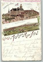 38300 W3340 Wolfenbüttel , Niedersachs 1898 Lithographie Kurhotel Fischer