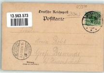 38300 W3340 Wolfenbüttel , Niedersachs 1898 Lithographie Kurhotel Fischer
