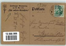 Hilfstag für unsere Kleinsten Blumentag 1911 Künstlerkarte