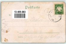 87648 W8955 Aitrang 1902 Gebrauchsspuren Haus Baumeister Keller Gasthaus zum Löwen Pfarrhof Litho