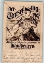 87600 W8950 Kaufbeuren 1922 - Tänzel-Tag Trommler Fespostkarte