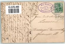 06869 O4522 Coswig , Anh 1910 Passepartout Breiteweg Kais. Postamt Schloss