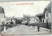 07639 O6532 Bad Klosterlausnitz - DorfstraßeVillen Hintergrund Klosterwald-Klinik