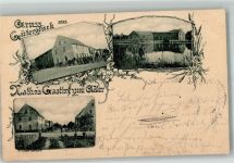 39264 O3401 Güterglück 1900 - Dorfteich Dorfstrasse Gasthaus zum Adler