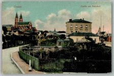 93413 W8490 Cham , Oberpf 1909 - Am Bahnhof Klosterkirche Maria Hilf