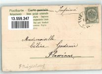 Amor Buchstabe C Vergissmeinnicht Buchstabenkarte 1904 Prägedruck