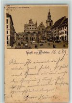 06295 O4250 Lutherstadt Eisleben BOAKC Vorläufer 1889 Lithographie
