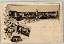 65510 W6270 Idstein 1896 Lithographie Schloss Baugewerkschule Verlag Ottmar Zieher-München