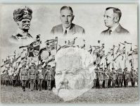 Stahlhelm Kampfblock schwarz weiß rot Kampfspende Propaganda WK II BOAKC