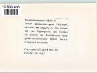 W2400 Lübeck Drägerwerke Dieser personenbezogene Diffusionssammler hat den Eignungstest bestanden Medizin KEINE AK