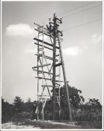 63303 W6072 Buchschlag FOTO KEINE AK Trafo-Station 1950