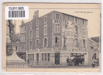 55300 Saint-Mihiel AK mit Leporello ausziehbarer Papierstreifen Hotel Moderne Oldtimer Album Carte-Lettre