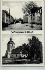 95676 W8597 Wiesau - Hauptstrasse Bergkirche