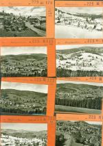 79868 W7828 Altglashütten , Schwarzw Lot mit 37 Musterkarten Original aus dem Metzverlag Bestellvorgänge Auflagenzahlen