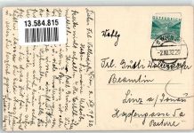 Gruß vom Nikolo Krampus 1932 Gebrauchsspuren