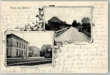 21514 W2059 Büchen , Lauenb 1905 - Bahnhof-Gasthaus Bahnhofstraße Bahnpost Lübeck-Lüneburg Zug 8