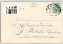 21514 W2059 Büchen , Lauenb 1905 - Bahnhof-Gasthaus Bahnhofstraße Bahnpost Lübeck-Lüneburg Zug 8
