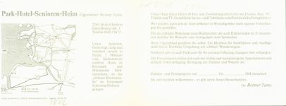 25746 W2240 Heide , Holst KEINE AK Parkhotel Seniorenheim Innen- und Aussenansicht Klappkarte
