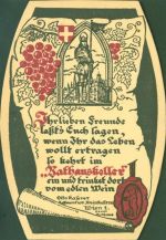 Wien 1. Bezirk, Innere Stadt Bierdeckel als Ansichtskarte Weinlokal Rathauskeller Besondere Karte