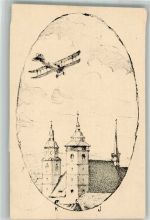 O6080 Schmalkalden Flugverein Einladung zur Versammlung Flugtag 1928 BOAKC