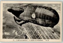 Camp de Mailly Ballon d`Aerostation Fesselballon Militär Frankreich 1926