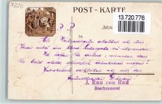 W7320 Göppingen Brauer zum Rad ( J. Rau ) , Restaurant Kaiserhof, Lithographie Brauerei BOAKC