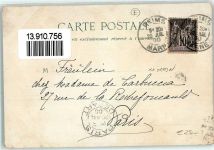 51100 Reims 1900 Lithographie Eglise Saint Remy Hotel de Ville la Cathedrale Port des Romains Statue de Louis XI:
