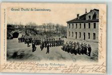 Luxembourg Luxemburg 1899 - Grand Duche Corps des Volontaires Parade Musikcorps