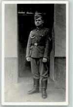 54579 W5538 Üxheim Privatfoto AK Soldat Ort handschriftlich