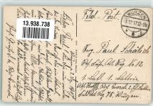 04808 O7250 Wurzen 1917 - Offiziers-Kasino d. 8. K. S. Feldart. -Regts. No. 78