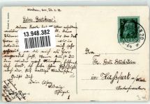 W8000 München Fliegenpilz Rübe vermenschlicht Bierkrug sign.Hatz B.K.W:I. Nr.542-3 Oktoberfest 1913 Künstlerkarte