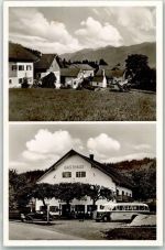 82418 W8110 Murnau a. Staffelsee - Gasthaus Heiland Omnibus Oldtimer Wurmesau Ort lt. Recherche
