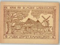 26655 W2910 Westerstede Foto AK Windmühle Ammerländisches Bauernhaus Gutschein