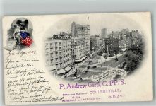 New York City 1899 Foto AK Madison Square Fith Avenue und Broadway