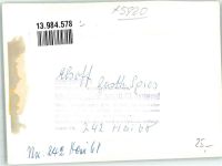 57319 W5920 Elsoff , Kr Wittgenstein FOTO KEINE AK Gasthaus Spies Ort handschriftlich