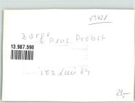 37449 W3421 Zorge FOTO KEINE AK Pension Probst Kirchberg Ort handschriftlich