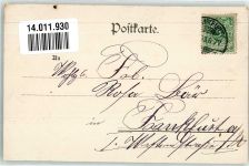 Finanzkarte Nr. 2 Hier 1000 Mark Humor Geldschein auf AK 1903