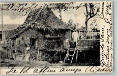 Manila Foto AK Tracht Nipa House