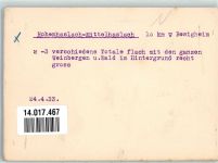 74343 W7123 Hohenhaslach 1933 FOTO KEINE AK Fliegeraufnahme des Ortes mit Mittelhaslach Original aufmontierte Verlagsmusterkarte