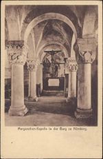 90402 W8500 Nürnberg um 1920/30 - Nürnberg, Margarethen-Kapelle in der Burg.,Burgkastelan Hassler
