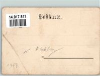 63924 W8764 Kleinheubach Gebrauchsspuren Panorama des Ortes mMit dem Löwensteinischen Schloss Engelsberg und der Presstuch-Fabrik Lithographie Eckbug