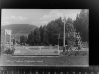 57334 W5928 Feudingen , Kr Wittgenstein GLASNEGATIV Freibad