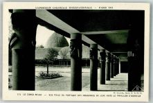Kinshasa Léopoldville Foto AK Ausstellung 1931 Le Congo Belge Pavillon