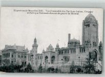 Brüssel Bruxelles Ausstellungen Foto AK Ausstellung 1910 Pavillons Italien Uruguay