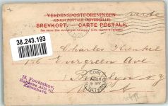 Kopenhagen København 1905 Foto AK Rathaus Marke bildseitig