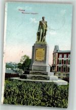 Namur Namen 1915 Foto AK Denkmal Lepold I. Feldpost WK I 6.Armee