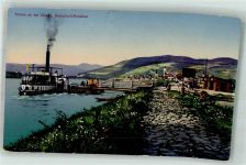 3500 Krems an der Donau 1916 Foto AK Dampfsiffstation