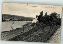 77810 Thomery 1907 Foto AK Eisenbahn