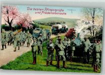 Soldaten Gulachkanone Militärfahrzeuge Bayer. Feld-Postexped. d. 6. Landwehr Div. Pfingsten 1915